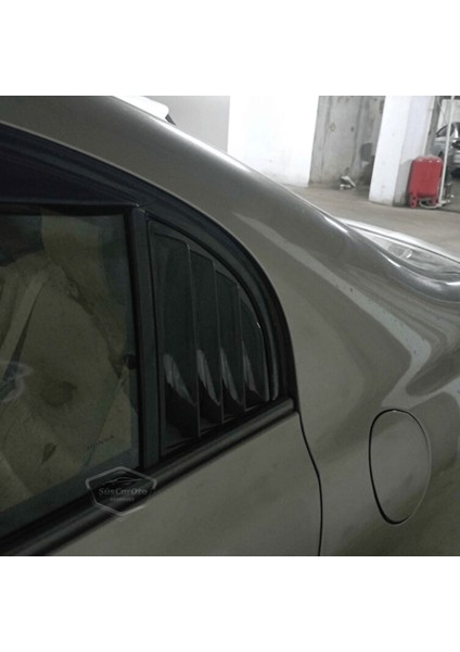 Honda Civic Fd6 2006-2011 Uyumlu Kelebek Cam Izgarası Kelebek Cam Vizörü Havalandırma Sağ Sol Takım Parlak Siyah