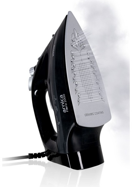 Şok Buharlı Ütü Siyah Gümüş UT61044, Güçlü ve Kolay Kullanım Sağlar.