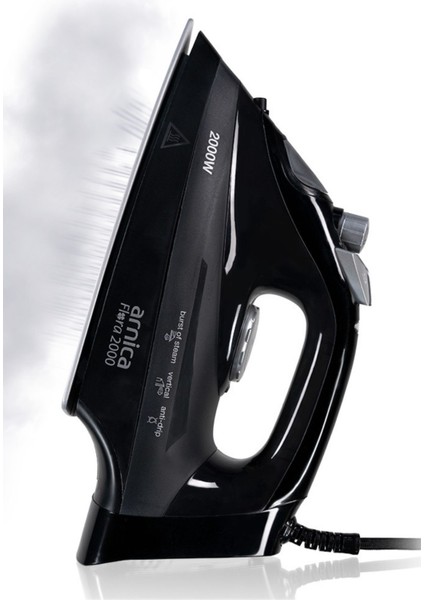 Şok Buharlı Ütü Siyah Gümüş UT61044, Güçlü ve Kolay Kullanım Sağlar.