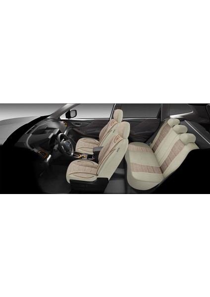 City Serisi Honda Jazz 2011-2015 ile Uyumlu Koltuk Kılıfı, Bej fiyatları