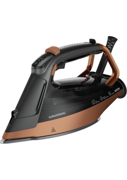 Siyah Buharlı Ütü, 3000 W Güçlü Performans, Hızlı ve Etkili Kullanımla Mükemmel Sonuç