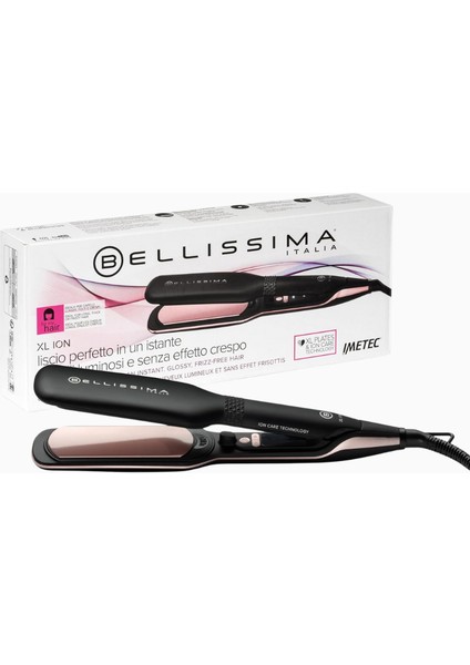 Bellıssıma Xl Ion Geniş Saç Düzleştirici, Iyon Teknolojisi, Keratin-Seramik Kaplama