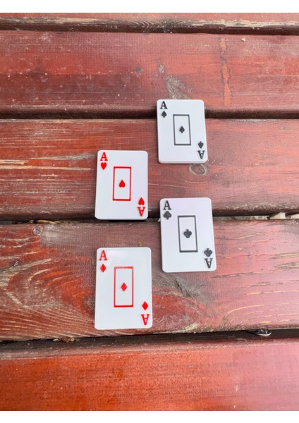 Iskambil Kartı Magnet Seti – 4’lü As Kartı Tasarımlı Buzdolabı ve Pano Süsü fiyatları