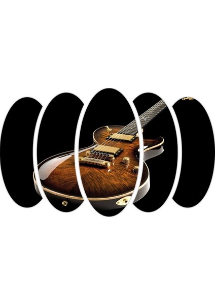 Yeşil Gitar Temalı Mdf Tablo 1393, Şık ve Modern Dekorasyon Parçası