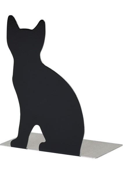 Kitap Desteği, Siyah, 12X14.5 Cm, Kedi