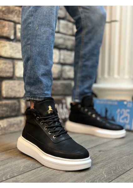 ET0151 Içi Kürklü Bağcıklı Erkek Tarz Spor Bot