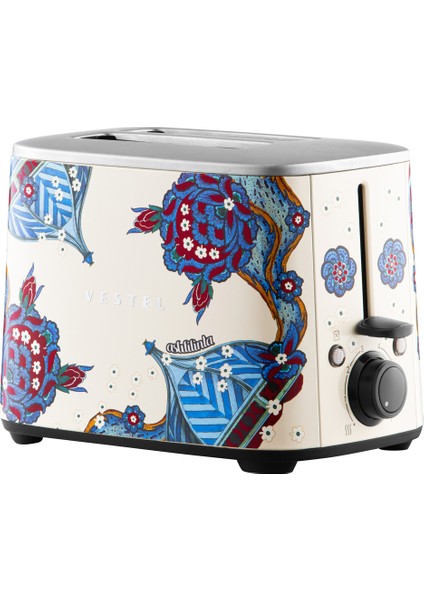 Retro Bej Çini Ekmek Kızartma Makinesi, Şık ve Kullanışlı Ev Aksesuarı fiyatları