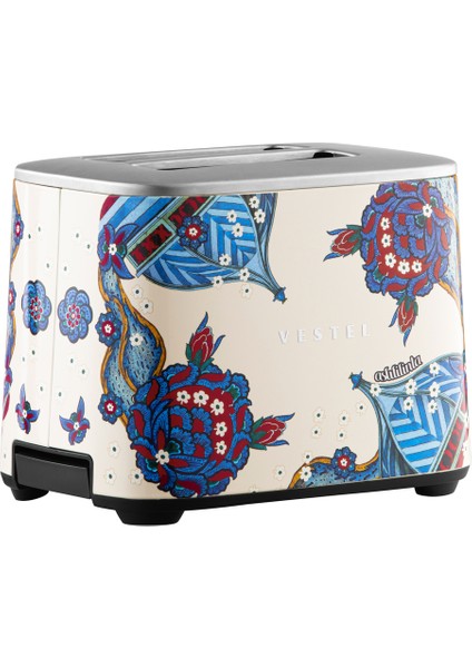 Retro Bej Çini Ekmek Kızartma Makinesi, Şık ve Kullanışlı Ev Aksesuarı modelleri