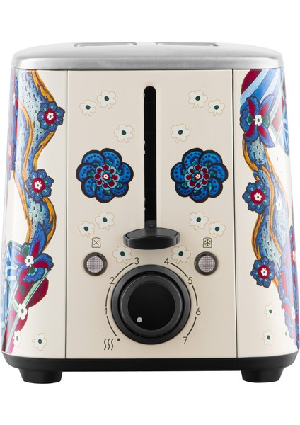 Retro Bej Çini Ekmek Kızartma Makinesi, Şık ve Kullanışlı Ev Aksesuarı fırsatları