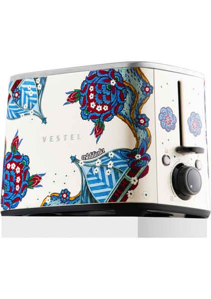 Retro Bej Çini Ekmek Kızartma Makinesi, Şık ve Kullanışlı Ev Aksesuarı indirimleri