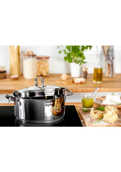 Duetto İndüksiyon Tabanlı 8 Parça Çelik Tencere Seti fırsatları