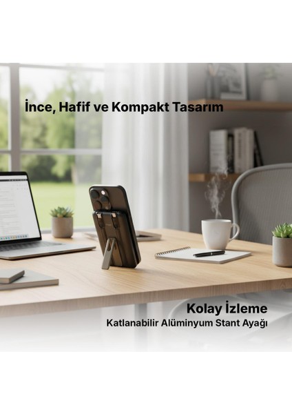 Recharger M 5.000MAH Magsafe Uyumlu Pd 20W Lightning ve Usb-C Dahili Kablolu Stantlı 2BB236S fırsatları