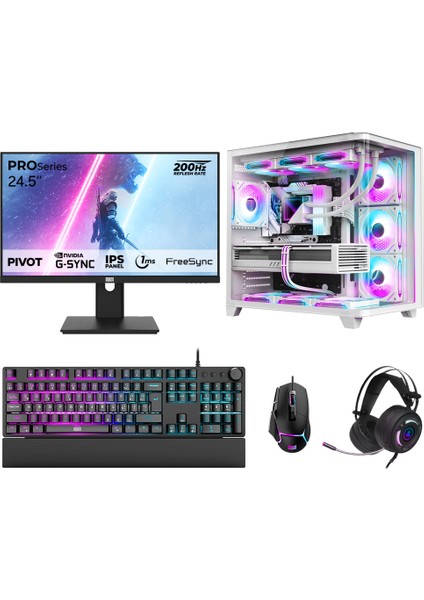 DRx7780 Ryzen 7 7800X3D 32GB DDR5 2TB GEN4 NVMe 16GB RTX5060Ti 24.5 İnç 200Hz 1ms Oyuncu Hazır Sistem