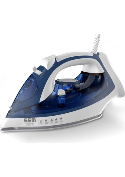 Kırmızı Buharlı Ütü Elif SH-100 2800W Yüksek Performans