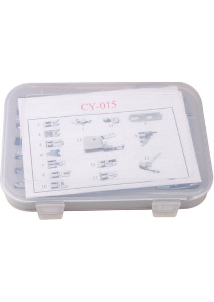 15 Parça Ev Tipi Dikiş Makinesi Ayak Seti, Kullanışlı ve Çok Amaçlı Tasarım fiyatları