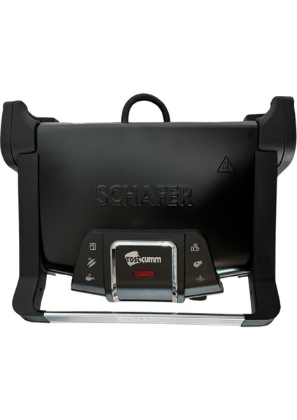 1500W Siyah Tost Makinesi, Pratik ve Şık Ev Aleti