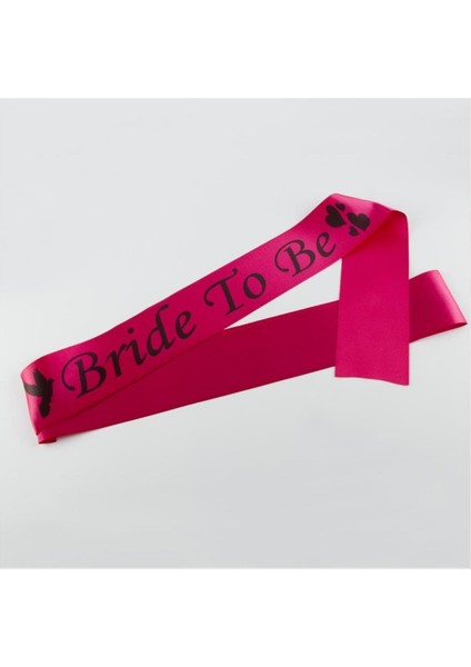 Msa-Shop Bride To Be Yazılı Kuşak Gelin Kuşağı-Pembe