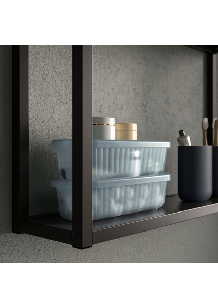 Kapaklı Kutu, Şeffaf Gri-Mavi, 9X24X7 Cm/0.5 Lt modelleri