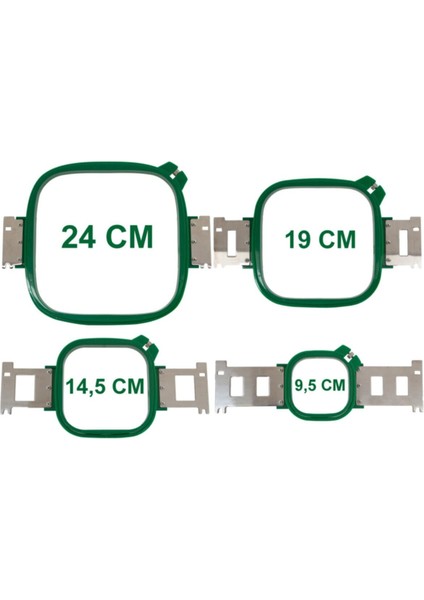 Kare Nakış Makinesi Kasnağı, 4 Boy, Yüksek Kalite, Güçlü ve Dayanıklı fiyatları