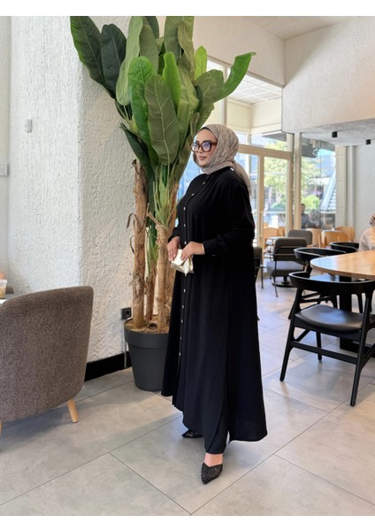 Siyah Renk Düğmeli Ayrobin Kumaş Ikili Takım fiyatları