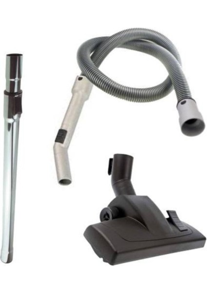 Ekova Uyumlu Teleskopik Çelik Seti, Dayanıklı ve Şık Gri Renkli Mutfak Gereci