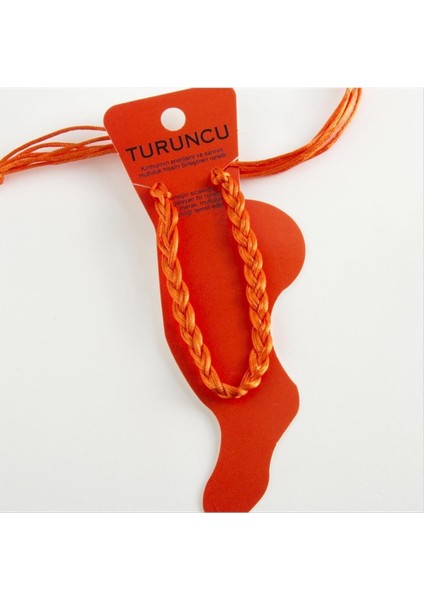 Msa-Shop Renkli Örgülü Vinlex Ip Halhal-Turuncu fırsatları