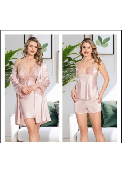 Kadın Saten 6'lı Dantelli Gelin Çeyiz Seti Jq.4r.7k1.mk fiyatları