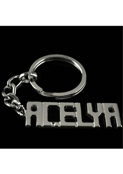 Msa-Shop Açelya Isimli Anahtarlık-Gümüş Rengi