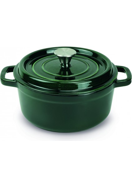 Heritage Demir Döküm Emayeli Tencere Yeşil 24 cm fırsatları