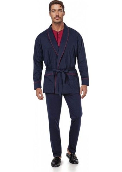 Robdöşambırlı Pijama Takımı 3'lü Kutulu Damat Çeyiz Seti (1 Çift Çorap Hediyeli) 6PQI7EKR1RKE6.4L modelleri