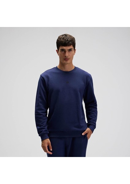 EM556-NV Erkek Basic Sweatshirt - Lacivert