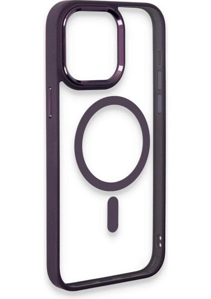 Bfs iPhone 15 Pro Max Kılıf Room Magneticsafe Silikon - Derin Mor fırsatları
