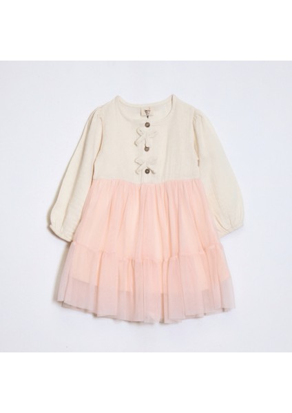 Kız Çocuk Tül Etekli Elbise