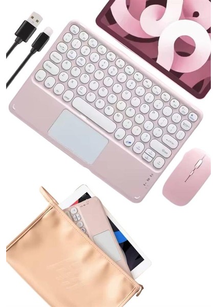 Ds-Derin Bluetooth Touchpad Klavye Ultra Ince Taşınabilir Q Klavye fırsatları