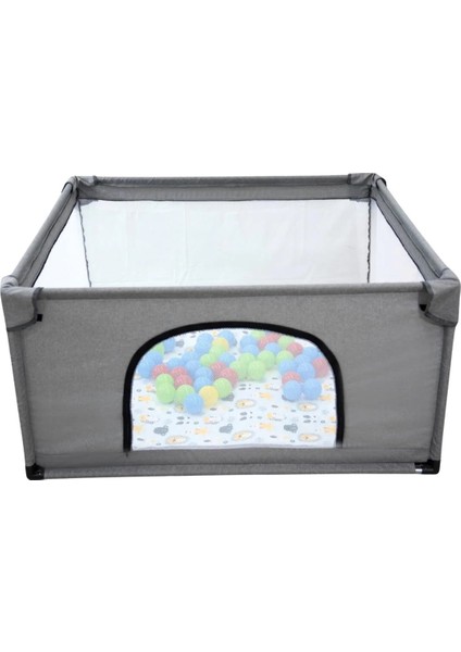 Premio Keten Güvenli Bebek ve Çocuk Oyun Alanı Oyun Parkı 120X120 Oyun Matı ve Topları indirimleri