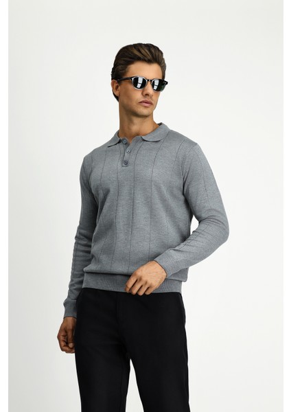 Polo Yaka Regular Fit Triko Kazak