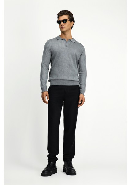 Polo Yaka Regular Fit Triko Kazak fiyatları