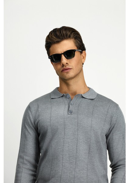 Polo Yaka Regular Fit Triko Kazak fırsatları