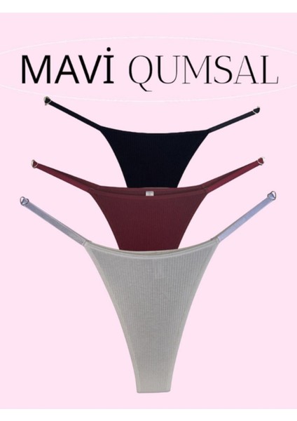 Ribana Halkalı Tanga 3'lü Set