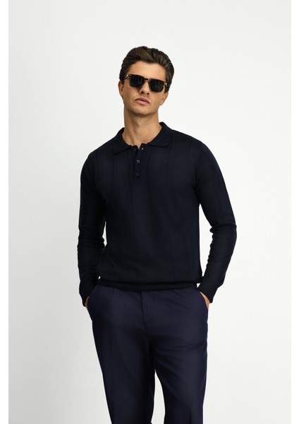 Polo Yaka Regular Fit Triko Kazak