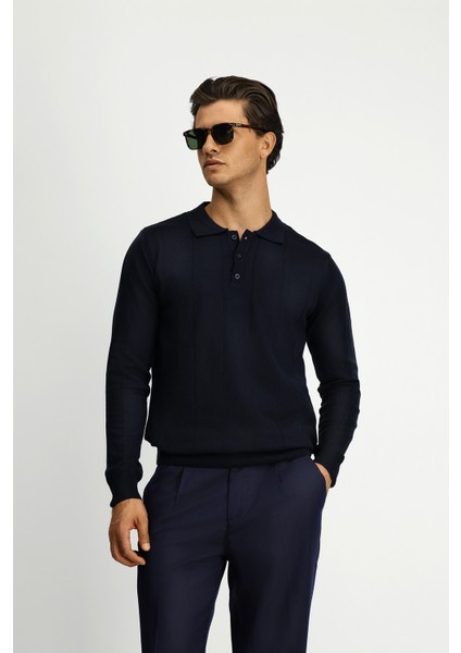 Polo Yaka Regular Fit Triko Kazak modelleri