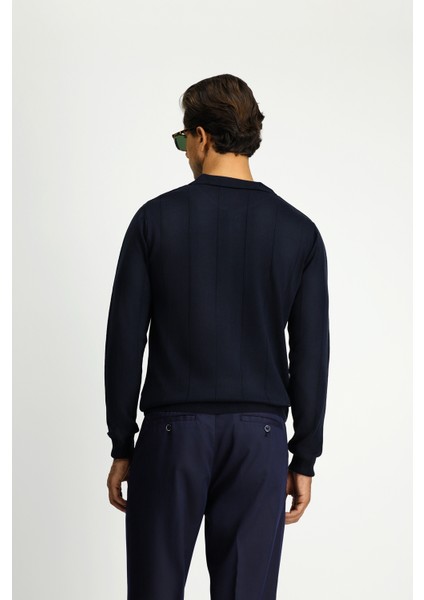 Polo Yaka Regular Fit Triko Kazak indirimleri