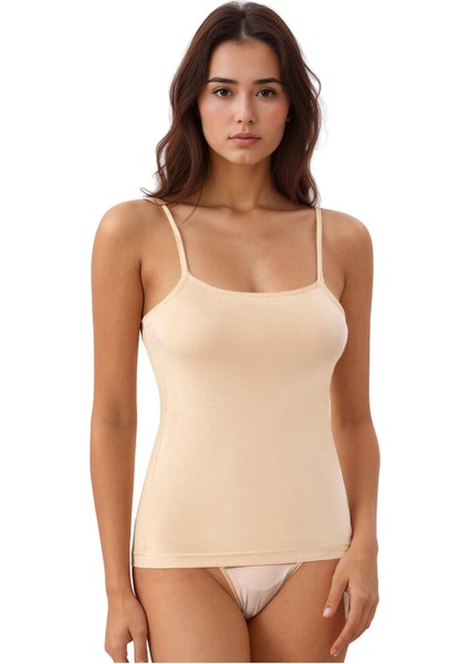 Kadın Pamuklu Likralı Pedli Ip Askılı Penye 2'li Atlet Q6K3K4T9KA fiyatları