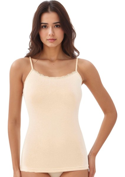 Kadın Viskon Likralı Askılı 3'lü Atlet Q6K6K1T3KA fırsatları