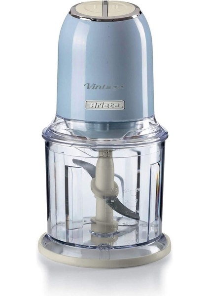 4 Bıçaklı Rondo Doğrayıcı, Şık ve Kullanışlı Mavi Renkli Çok Amaçlı Mutfak Aleti