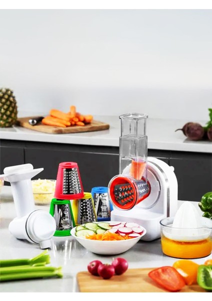 Çok Fonksiyonlu Elektrikli Rende, Meyve Sıkacağı ve Dondurma Makinesi, Beyaz modelleri