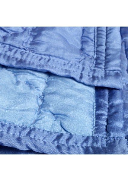 Okhla Kıng Sıze Ipek Yatak Örtüsü Seti 260X280 cm Mavi indirimleri