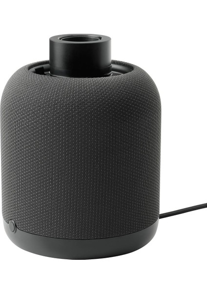 Wifi Hoparlörlü Lamba Tabanı, Siyah, 20X16 cm