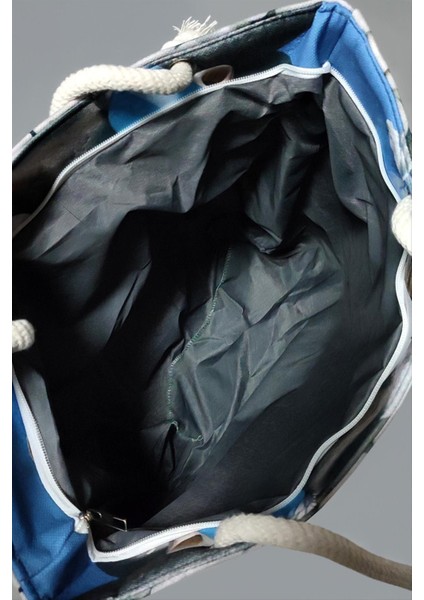 Zengezur Emoji Desenli Plaj Çantası-Siyah fiyatları