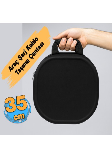 Taşıma Çantası Elektrikli Şarj Kablosu Çanta HCB4010 Fermuarlı Sağlam Suya Dayanıklı Ø 35 cm Çap fiyatları